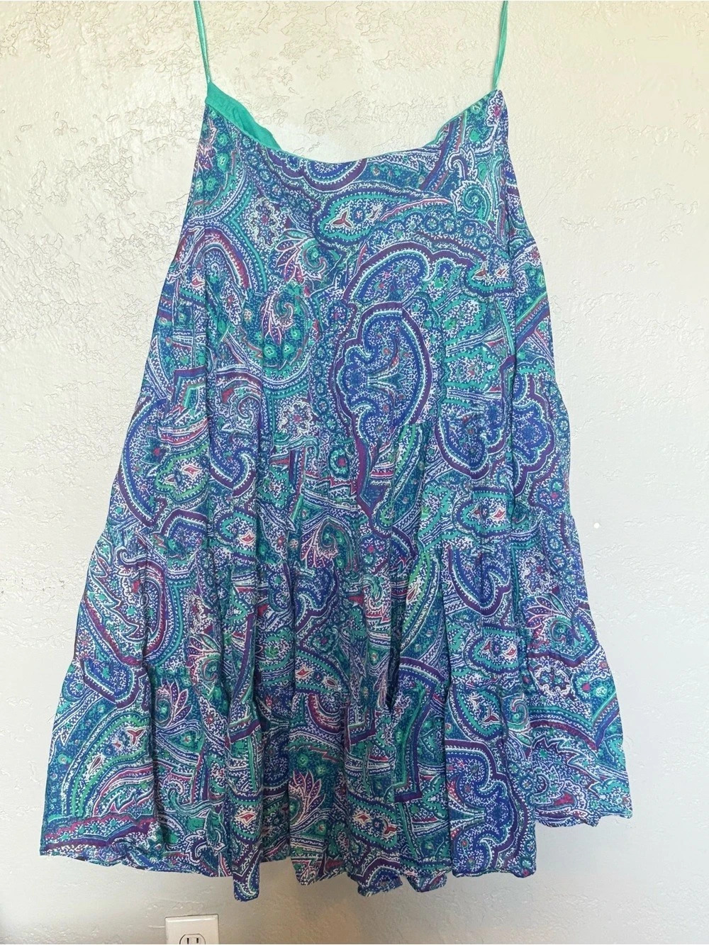 Lauren Ralph Lauren Paisley skirt Blue & Green Medium